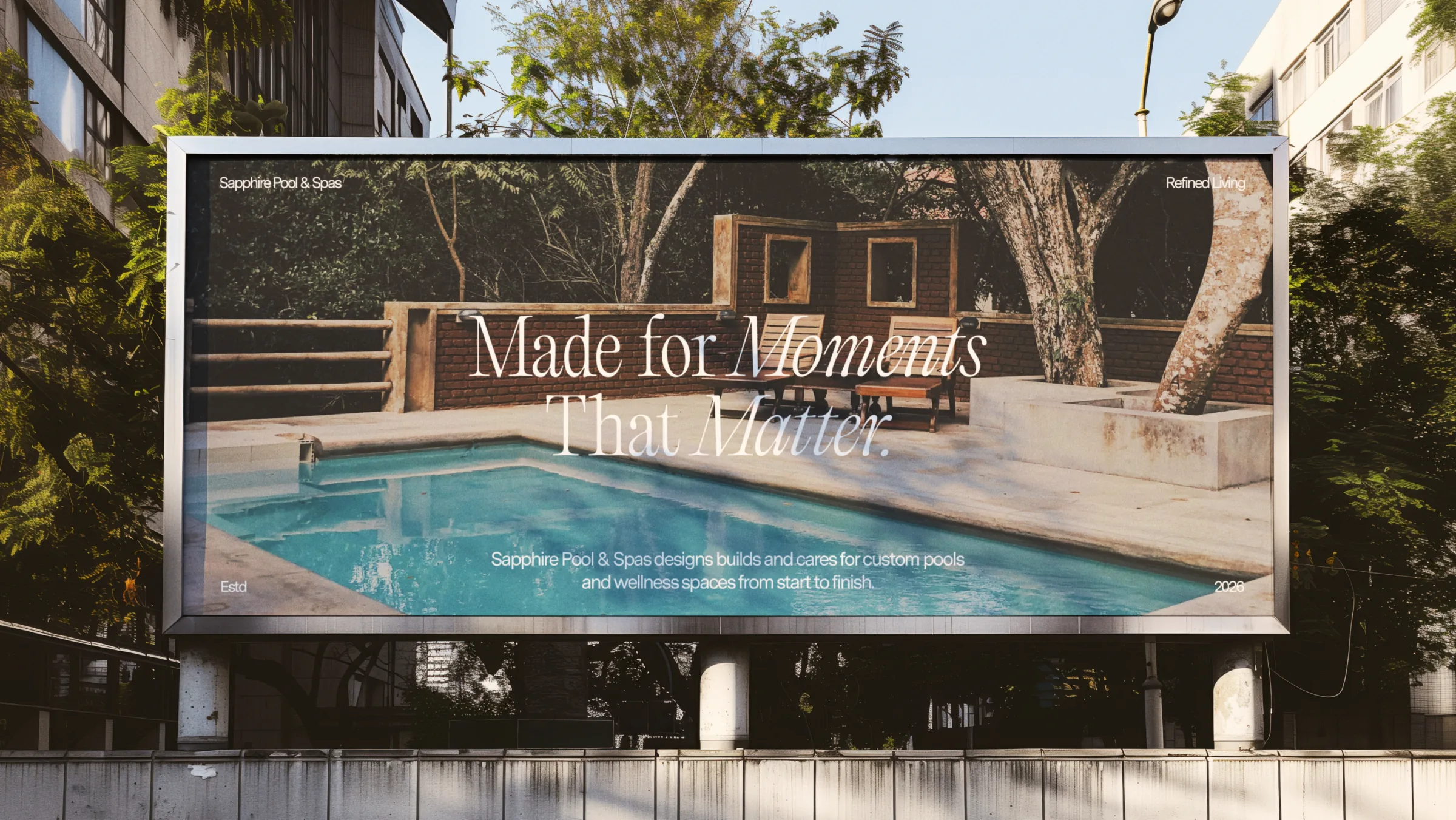 Sapphire Made for Moments That Matter outdoor billboard