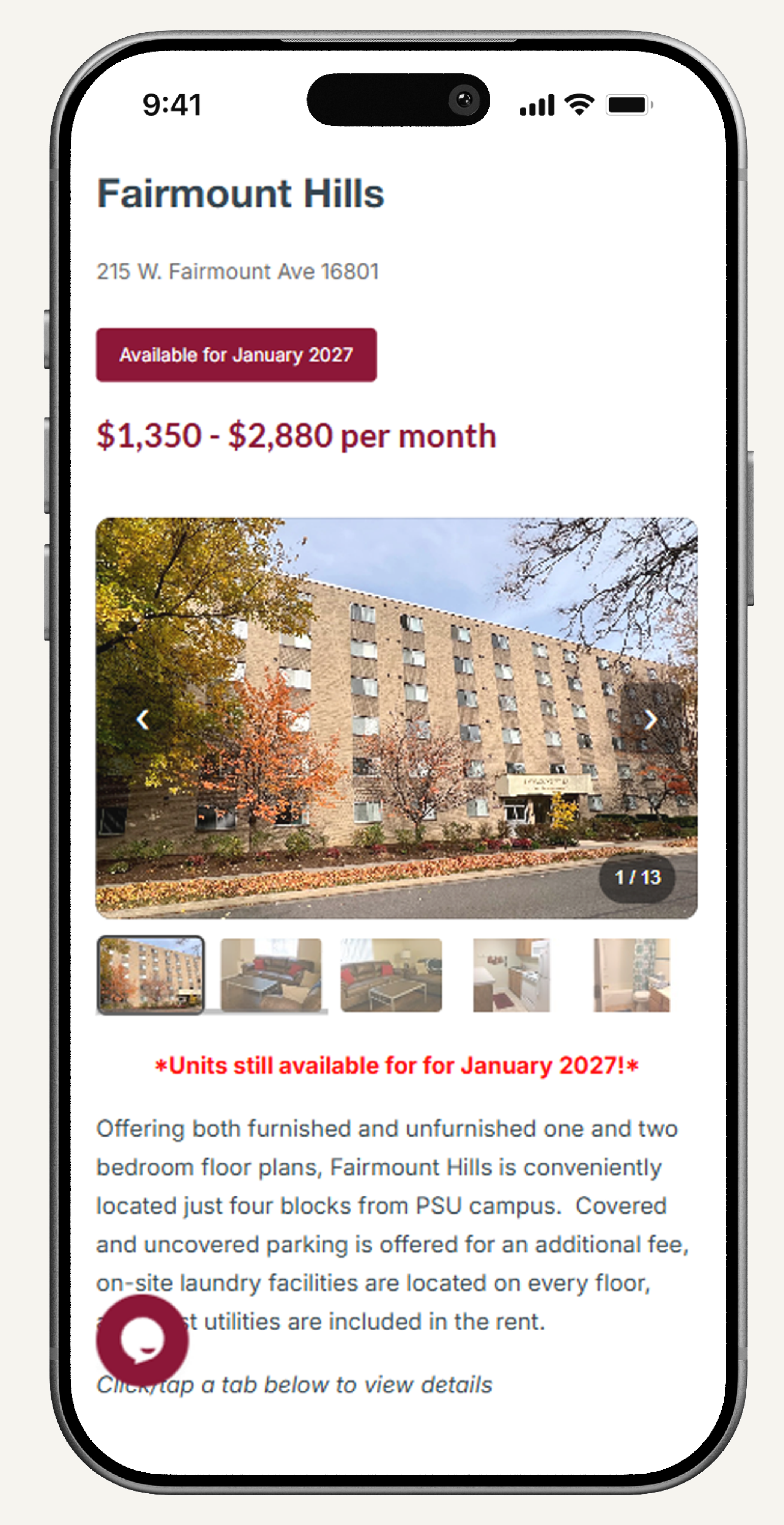ARPM leasing experience on mobile