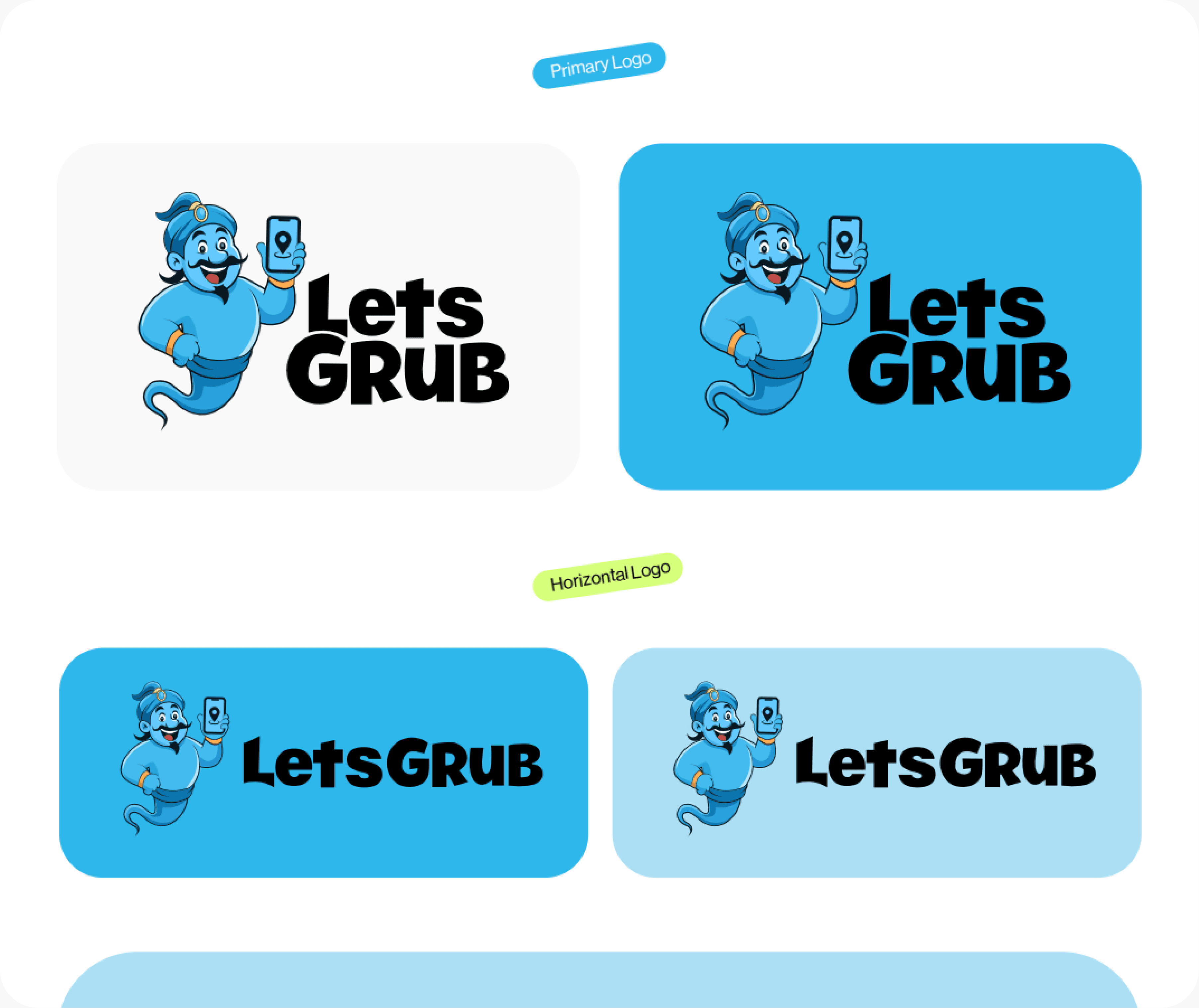 Let's Grub logo exploration concept 6