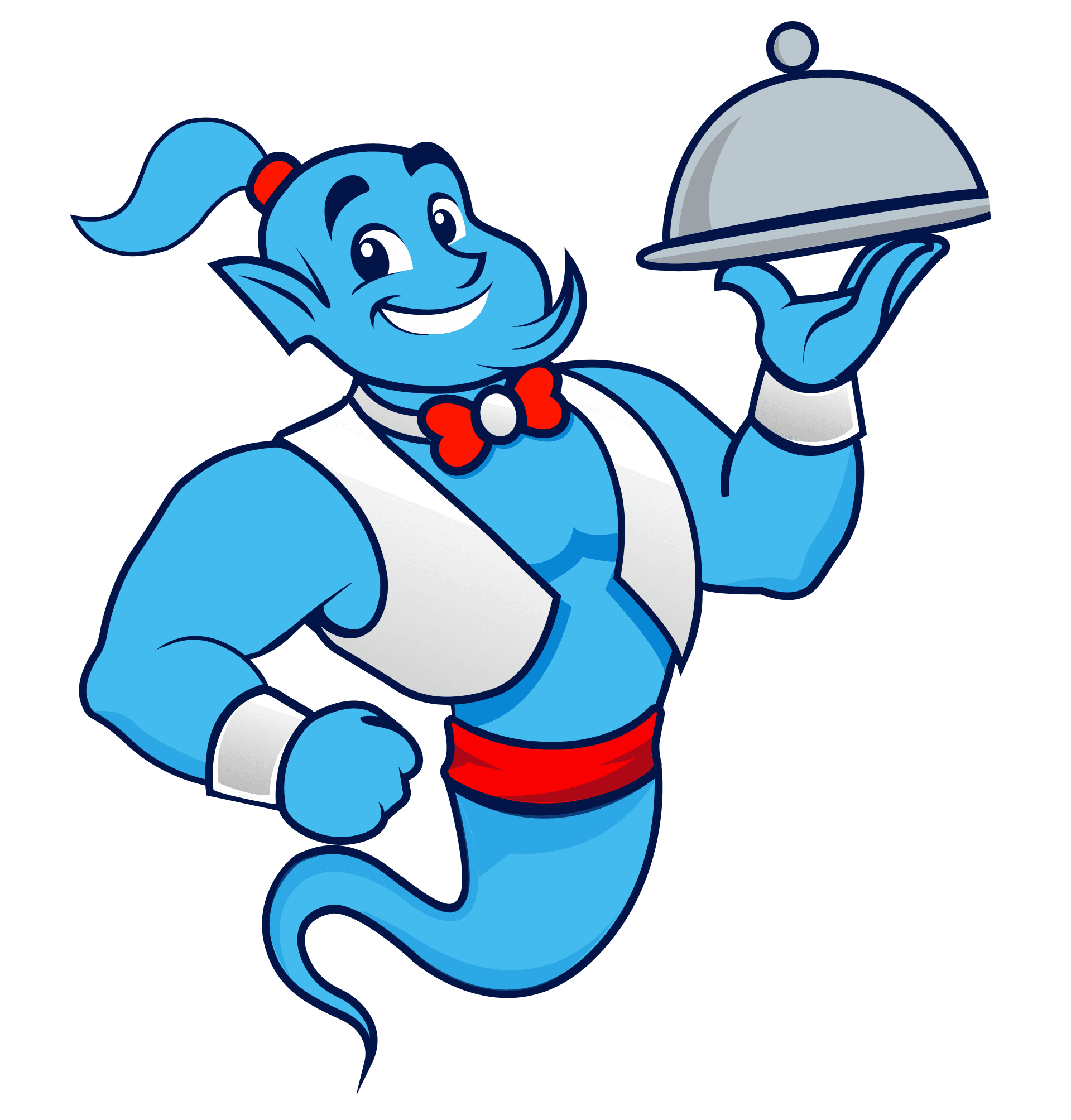 Genie illustration shown with an unsuitable crop